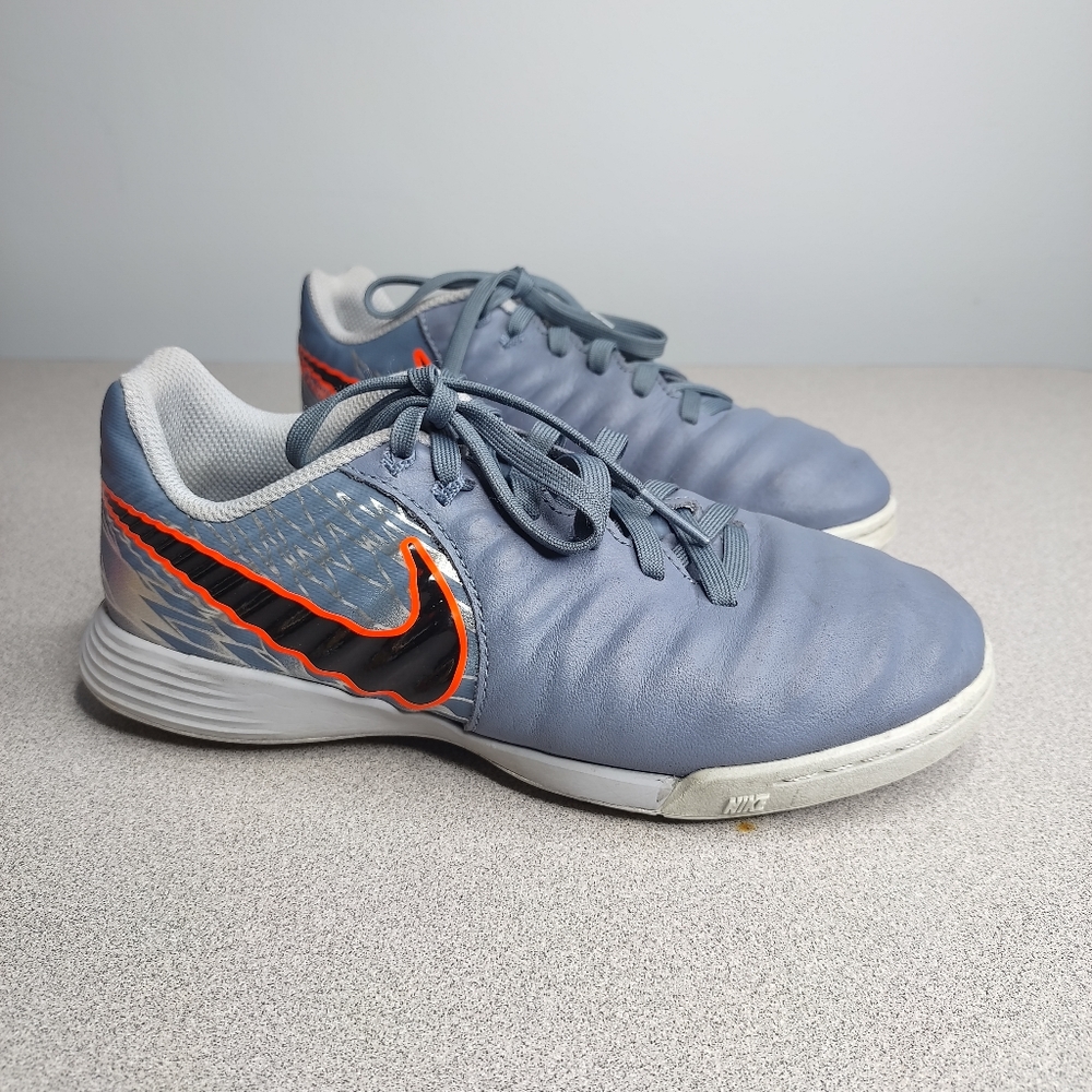 NIKE YOUTH LEGENDX 7 ACADEMY TF TURF SOCCER SHOES (ARMORY BLUE/BLACK/ - Picture 2 of 9